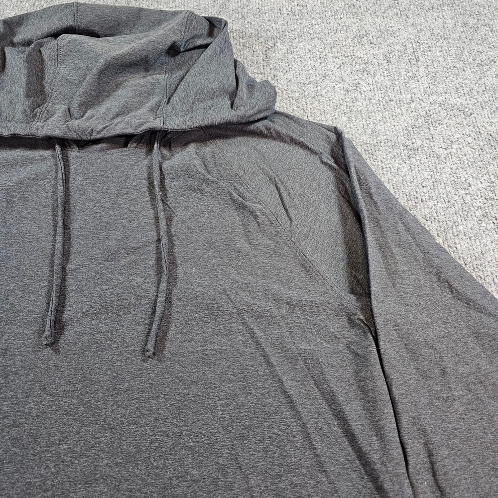 Rhone Mens Medium Gray Hoodie Reign Lightweight Performance Long Sleeve Mens